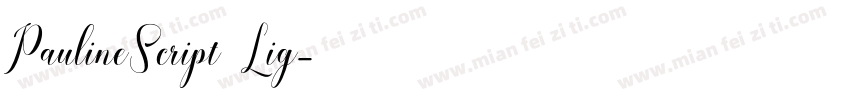 PaulineScript Lig字体转换